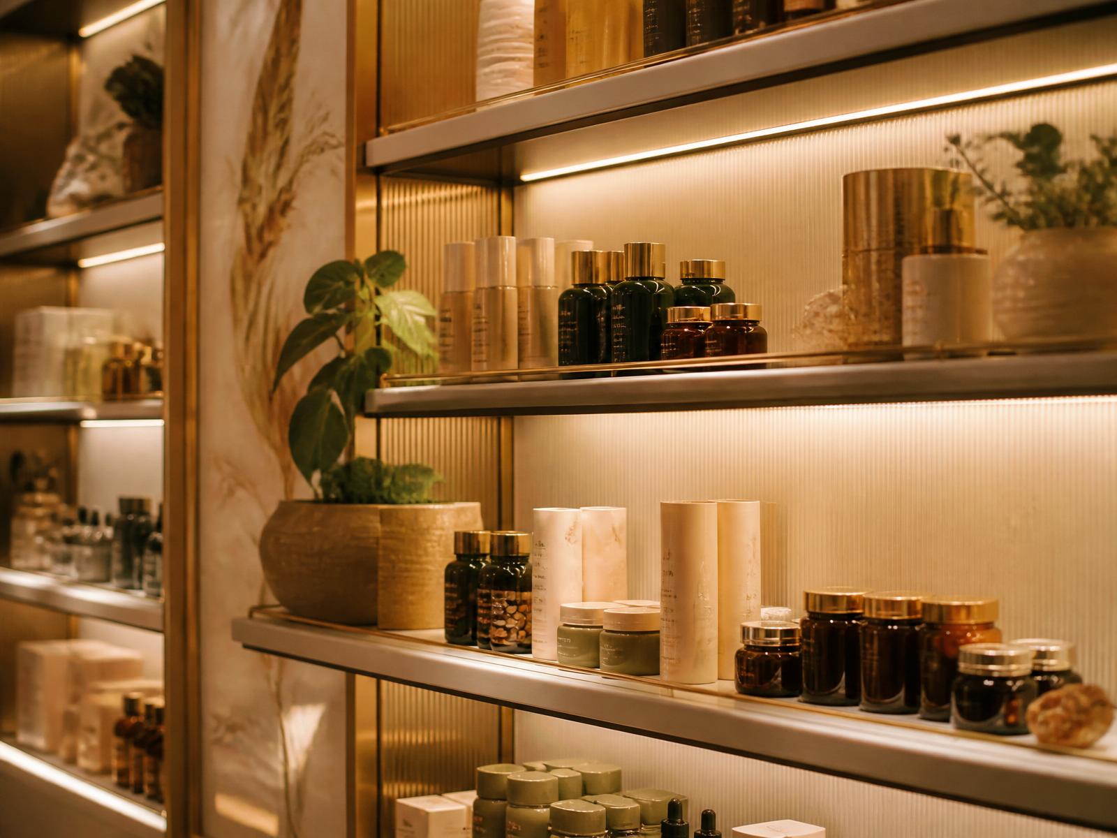 Nature's Envy products on a premium Chinese retail shelf